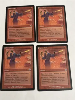 MTG Magic the Gathering Card LP - Lava Dart Judgement X4 4 Playset - Image 1