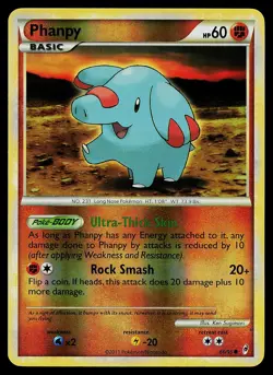 Pokemon Card - Phanpy Call of Legends 66/95 Reverse Holo Common - Image 1