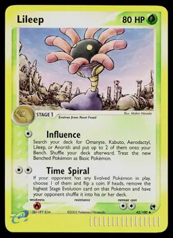 Pokemon Card - Lileep Sandstorm 42/100 Reverse Holo Uncommon - Image 1