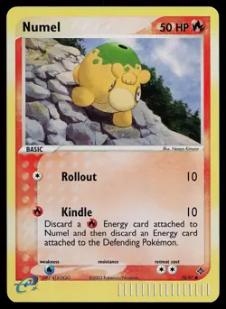 Pokemon Card - Numel Dragon 70/97 Reverse Holo Common - Image 1