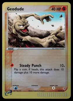 Pokemon Card - Geodude Dragon 56/97 Reverse Holo Common - Image 1