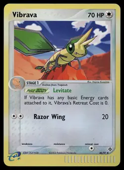 Pokemon Card - Vibrava Dragon 46/97 Reverse Holo Uncommon - Image 1