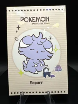 Pokemon Espurr Set of 4 - Espurr #677 Peru/NON-TCG Card & Sticker Set - Image 2