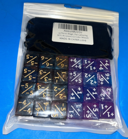 Magic the Gathering - Glitter Sparkle Counter Dice - 24 Pieces - MTG 2 colors - Image 2