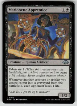 Marionette Apprentice Uncommon Modern Horizons 3 100 MTG Near Mint 2024 - Image 1