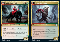 Child of the Pack // Savage Packmate - Foil - Innistrad: Crimson Vow #234/277 MT - Image 1