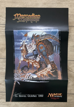 Magic The Gathering Mercadian Masques 1999 Fold Out Promo Poster Flier 11x17 MTG - Image 1