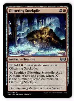 Glittering Stockpile 107 Streets of New Capenna Foil NM - Image 1