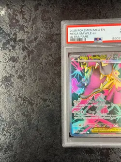 2025 POKEMON MEGA EVOLUTION EN MEGA MAWILE EX ULTRA RARE #162 MINT 💎 PSA 9 - Image 3