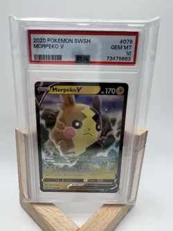 PSA Gem Mint 10: 2020 Pokemon - Morpeko V 079/202 - Sword & Shield Base Set - Image 1