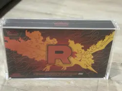 SEALED Pokemon Team Rocket's Moltres ex Ultra Premium Collection Box W/ Acrylic - Image 3
