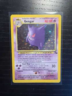 Gengar 5/62 Pokemon Fossil 1999 [Rare] - Image 1