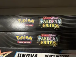 2x Pokemon TCG Paldean Fates Great Tusk and Iron Treads EX Premium Collection - Image 1