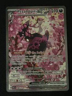 Pokemon TCG Fezandipiti ex 288/217 Special Illustration Rare Ascended Heroes NM - Image 1