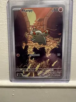 Pokemon Phanpy - Illustration Rare SV08: Surging Sparks 205/191 NM - Image 1