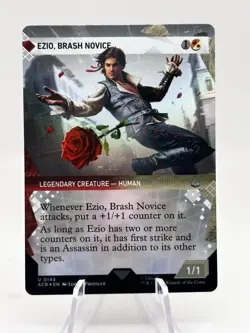 Ezio, Brash Novice 0145 Showcase Foil Universes Beyond: Assassin's Creed MTG NM - Image 1