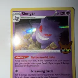 Gengar 66/196 Trick Or Trade Stamp 2023 - NM - Holo Rare - Pokemon TCG - Image 2
