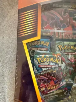 New Damaged Box Pokemon MEGA Garchomp EX Premium Collection FREE Shipping! - Image 3