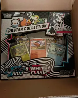 Pokemon CASE 6x Poster Collection Black Bolt/White Flare Unova SV10.5 - Image 1