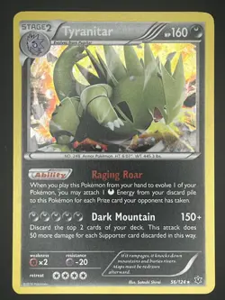 Tyranitar 56/124 Holo Rare Fates Collide Pokemon Holo NM - Image 1