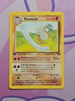 1999 WOTC Pokemon Jungle 1st Edition Marowak 39/64 MP - Image 1