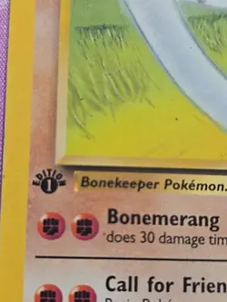 1999 WOTC Pokemon Jungle 1st Edition Marowak 39/64 MP - Image 3