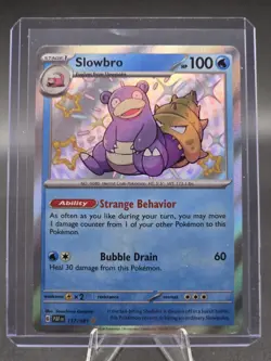 2024 Pokemon PALDEAN FATES SLOWBRO SHINY ULTRA RARE HOLO 117/091🔥🔥🔥 - Image 1