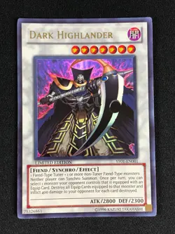 YUGIOH DARK HIGHLANDER YF01-EN001 ULTRA HP/ CREASES - Image 1
