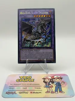 Red-Eyes Slash Dragon Secret Rare NM LDS1-EN014 Yugioh - Image 2