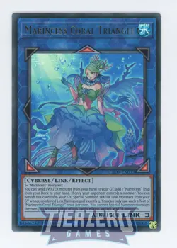 Yugioh Marincess Coral Triangle LED9-EN033 Ultra Rare 1st Edition Near Mint - Image 1