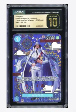 One Piece CGC 10 PRISTINE Sengoku SP Alternate Art 2025 OP07-046 OP14 Japanese - Image 1