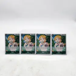 X4 Nami EB02-017 One Piece Tcg Extra Booster Foil English Playset Lot of 4 - Image 1
