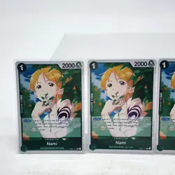 X4 Nami EB02-017 One Piece Tcg Extra Booster Foil English Playset Lot of 4 - Image 2