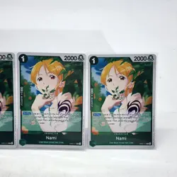 X4 Nami EB02-017 One Piece Tcg Extra Booster Foil English Playset Lot of 4 - Image 3