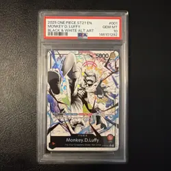 Monkey D. Luffy PSA 10 English One Piece ST21-001 Gear 5 2025 Alternate Art - Image 1