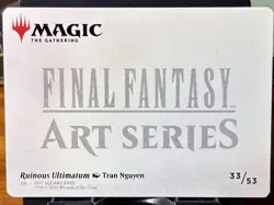 Ruinous Ultimatum (Gold-Stamped Signature) - ART CARD - MTG - AAFIN - 33/53 ~ NM - Image 4