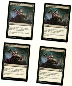 Set Of 4 Macabre Waltz #108/280 M19 MTG Magic The Gathering Card - Image 1