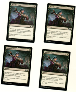 Set Of 4 Macabre Waltz #108/280 M19 MTG Magic The Gathering Card - Image 3