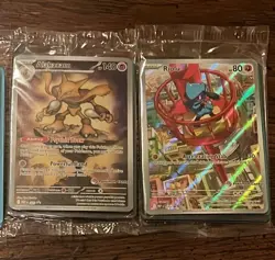 Pokemon Center Stamped Alakazam 009 And Riolu 010 Pokemon Mega Evolutions SEALED - Image 1