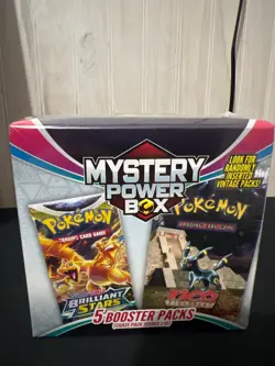 SEALED Pokemon Mystery Power Box Chase Pack Seeded 1:10 (5 Booster Packs) - Image 1