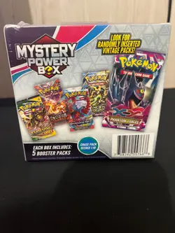 SEALED Pokemon Mystery Power Box Chase Pack Seeded 1:10 (5 Booster Packs) - Image 3