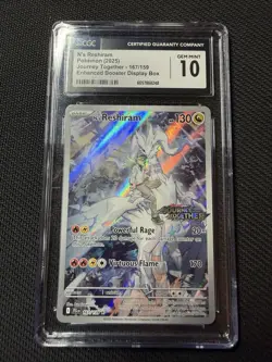 Pokemon N's Reshiram 167/159 Illustration Rare Holo CGC 10 Journey Together - Image 1