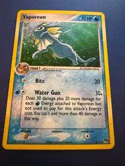 🔥 2006 Pokemon Vaporeon Holo #6 POP Series 3 NM Eeveelution 🔥 - Image 1