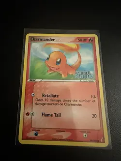 Pokemon TCG Charmander EX Crystal Guardians 68/100 REVERSE HOLO [Stamped] - Image 1