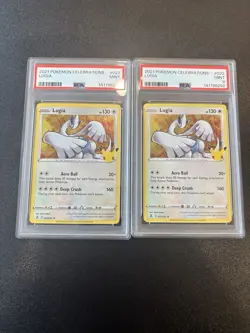 2021 POKEMON CELEBRATIONS #022 LUGIA PSA 9 - Image 1
