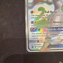 Mewtwo GX SV59/SV94 Hidden Fates Shiny Vault Full Art Holo GX Rare 2019 Pokemon - Image 4