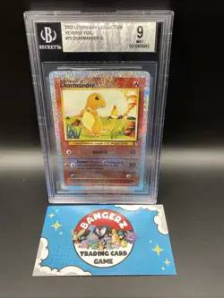 Pokemon Charmander Legendary Collection Reverse Holo Rare 2002 70/110 BGS Mint 9 - Image 1