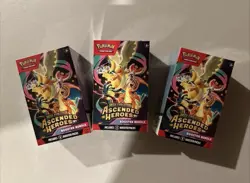 3x Pokemon Ascended Heroes Booster Bundle Lot - Image 1