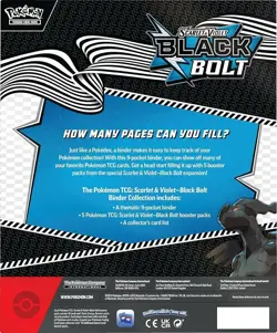 Pokemon Scarlet & Violet Black Bolt Binder Collection Box - SEALED - Image 2