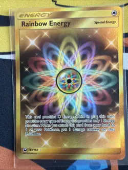 Pokemon 2018 Rainbow Energy - Sun & Moon Celestial Storm Rare Gold Holo 183/168 - Image 1